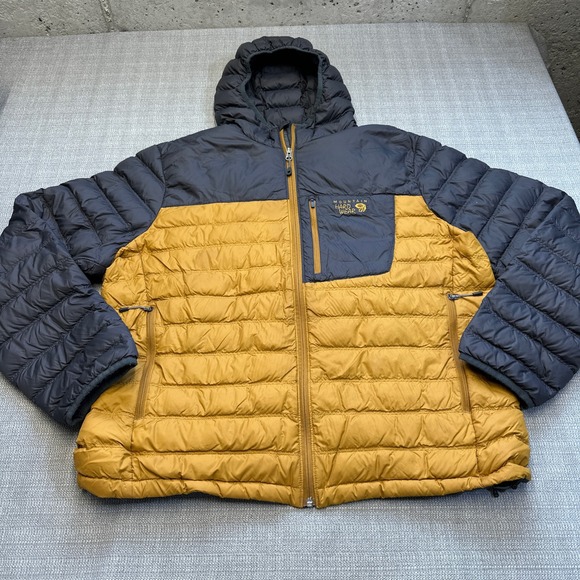 Mountain Hardwear Mens Puffer Jacket XL Q Shield 650 Down Quilted Colorblock - Picture 1 of 9